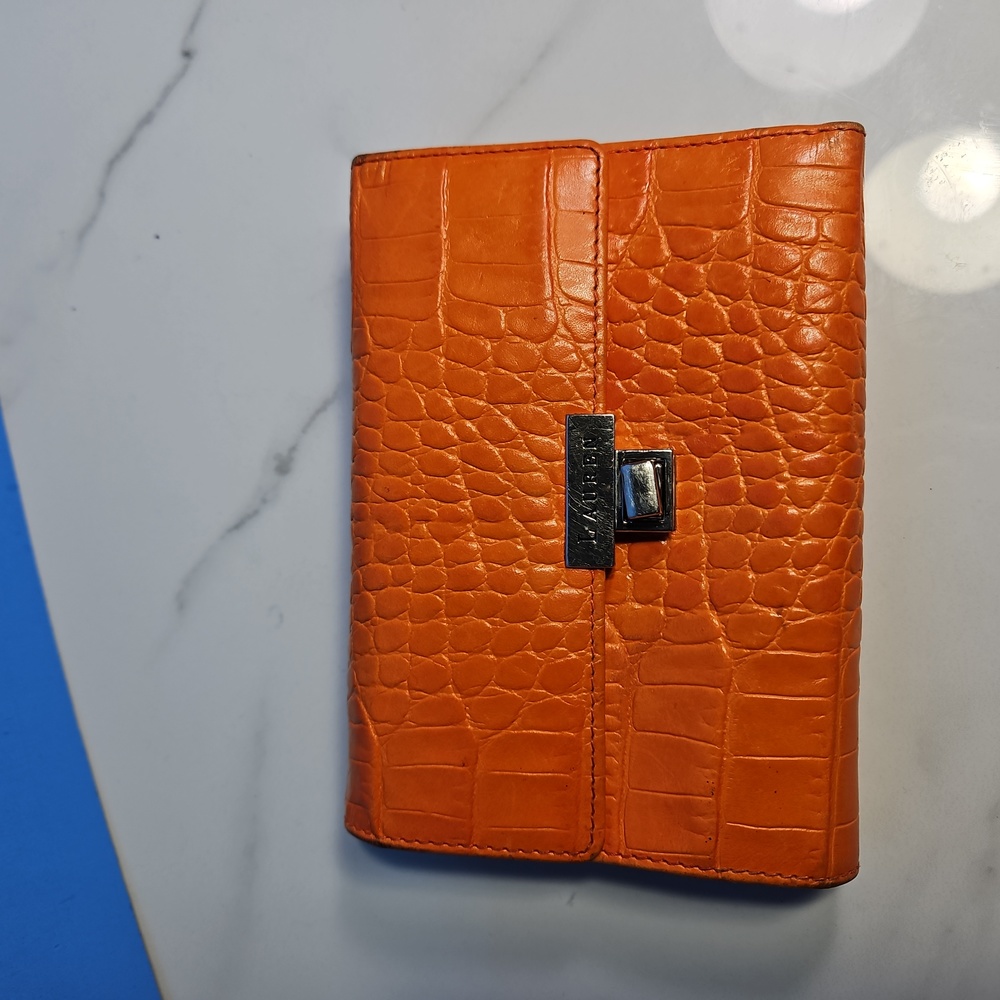 Lauren organizer orange wallet 5x4"